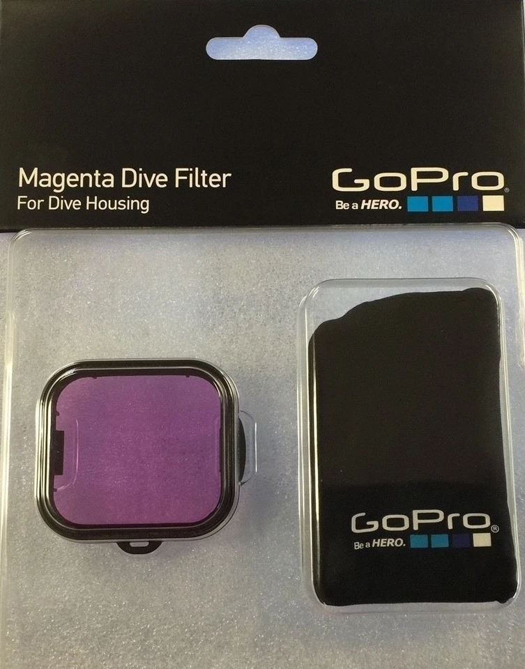 GoPro Hero3 Hero4 Dive Housing+Green Water Color Correct Camera Magenta Filter - Image 2 of 2