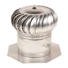 GAF Master Flow 12" AIC12 Aluminum Internally Braced Wind Turbine Head Vent Base