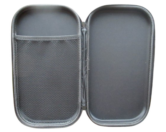 allheart Hard Double Zipper Travel Case Makeup Pencil Pouch Cord Box Storage
