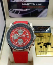 Men's Chronograph Watch Limited Edition Martyn Line, Rotating Tachymetric Scale
