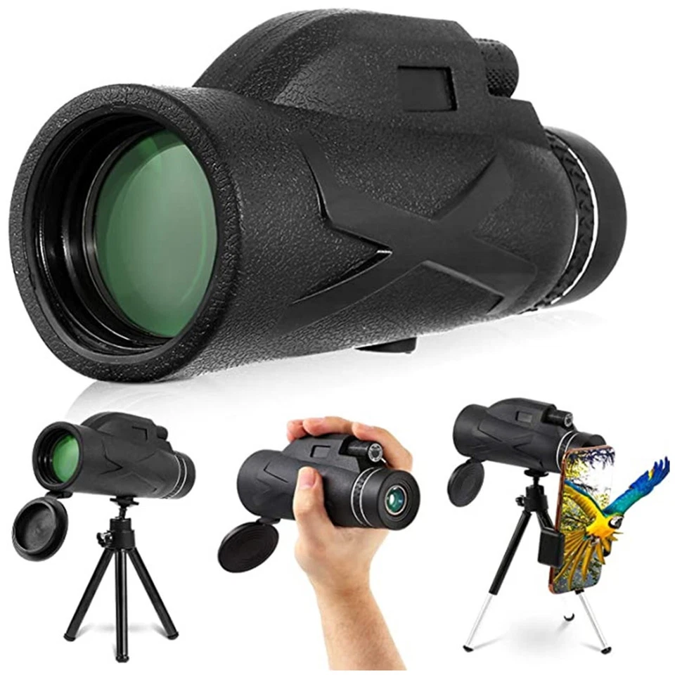 80X100 Super High Power Portable Monocular Telescope Binoculars Hunting Camping - Image 4 of 4