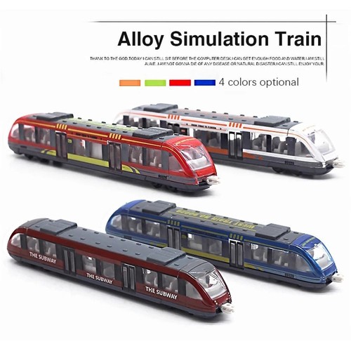 Subway Metal High Speed Rail Simulation Train Toy Diecast Train Toy Underground
