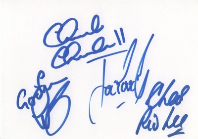 Ten Years After Autogramme signed 10x15 cm Karteikarte