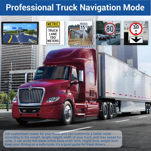 9" Touchscreen GPS Navigation Truck Navigator with Free Australia Map 2024 XGODY - Picture 7 of 15