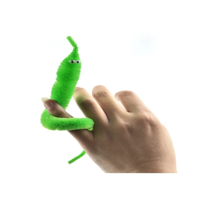 magic fuzzy worm toy