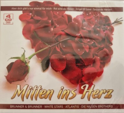 4CD Various - Mitten ins Herz / Andy Borg, Jürgen Marcus, Kolibris, Frei neu OVP