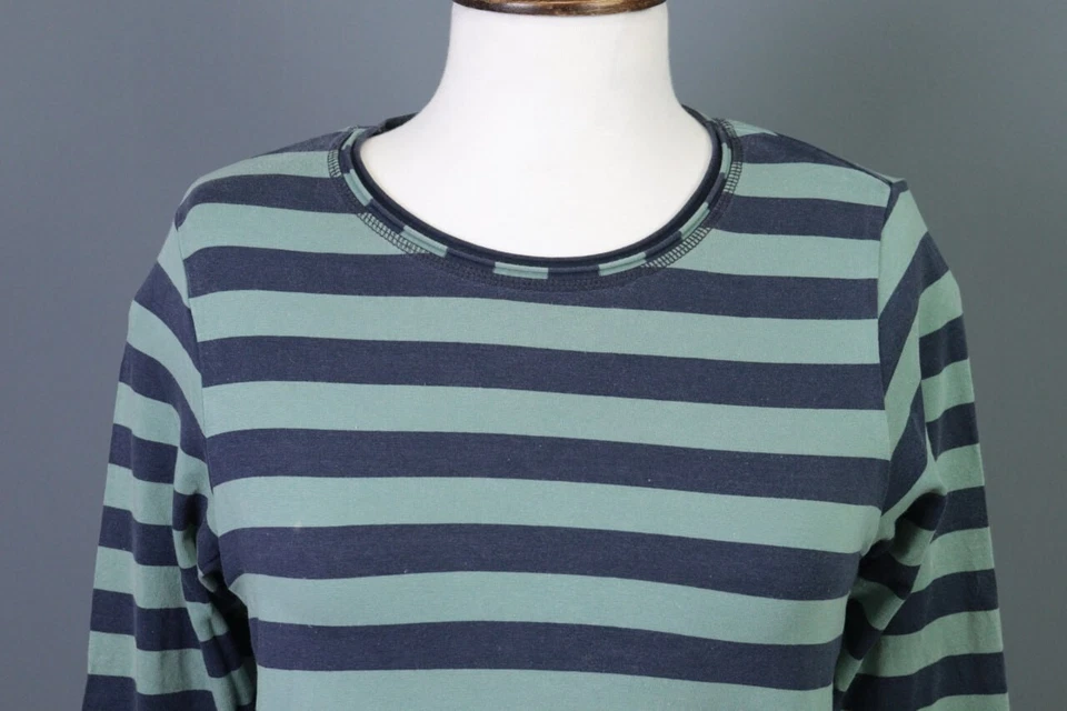 GUDRUN SJODEN Multicolor Striped Long Sleeve Stretch Tunic Top Size S - Image 2 of 4