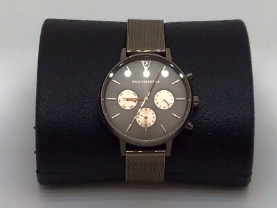 Paul Valentine Women's Watch Stainless Steel Rose Gold Tone New