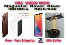 Magnetic Full Cover Clear FREE Screen Cover iPhone Series 12 / 11 Pro Max