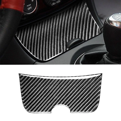 Carbon Fiber Cigarette Lighter Panel Frame Decal Trim For Mazda RX8 RX-8 2004-08 - Bild 10 von 12
