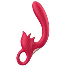 Twirling Dual Diva Delight - Silicone Clit Licking & G-Spot Vibrator #A122