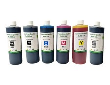 A set 1000ml x6 BK/PB/C/M/Y/ GY Refill ink bottle T552 552 for ET-8500 ET-8550