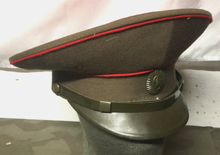 UDSSR Russland Landstreitkräfte Gr.60 Schirmmütze für Uniform Ostblock