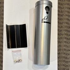 Wall Mount Outdoor Cigarette Butt Receptacle Ashtray w/ Bracket & Screws
