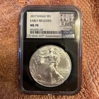 2017 American Silver Eagle 1oz NGC MS70 Early Releases USMint 225th Anniversary