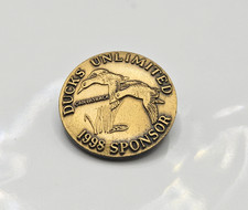 Ducks Unlimited 1998 Sponsor Lapel Pin Bronze Agnus Short Design