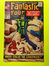 MARVEL SILVER AGE FANTASTIC FOUR #61 1967 VG+ Sandman + The End Of Mr Fantastic?