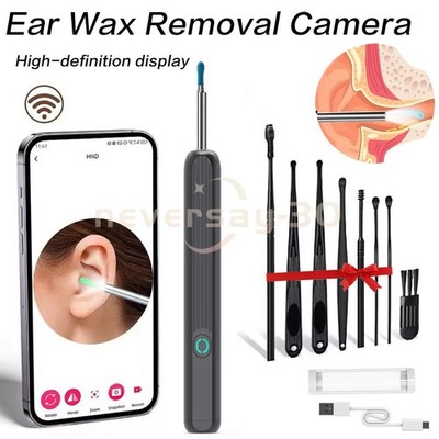 Ear Wax Removal Camera Tool, Ear Cleaner with 8Ear Set, 1080p HD Ear Scope NEW