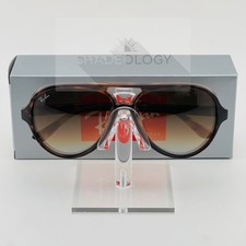 Ray-Ban Cats 5000 Gradient Lens Gloss Tortoise Frame Sunglasses RB4125 710/51