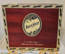 Brick House Robusto Wood Cigar Box 8.5" x 6.25" x 3"