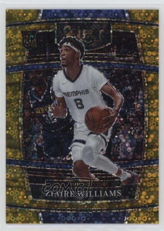 2021-22 Panini Select Concourse Gold Disco Prizm 3/10 Ziaire Williams #86 1o4g
