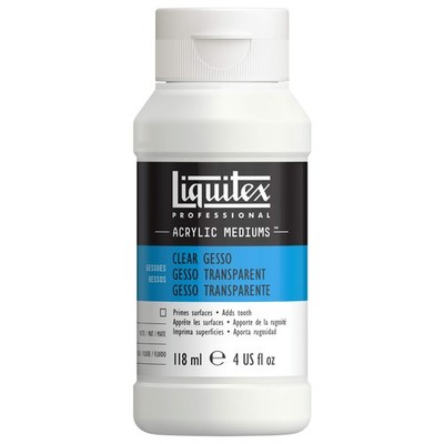 Liquitex Clear Gesso Surface Prep Medium 4Oz Acrylic Paint Compatible Safe Use