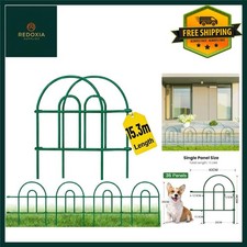 Elegant Decorative Garden Fence Panels Rustproof Metal, 35 PCS 46CMH x 15.24ML