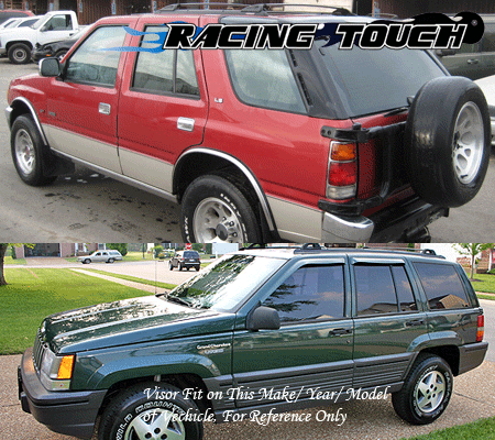 Window Visors Rain Guard 4pc Deflector Isuzu Rodeo 94 95 96 97 S LS - Picture 7 of 7