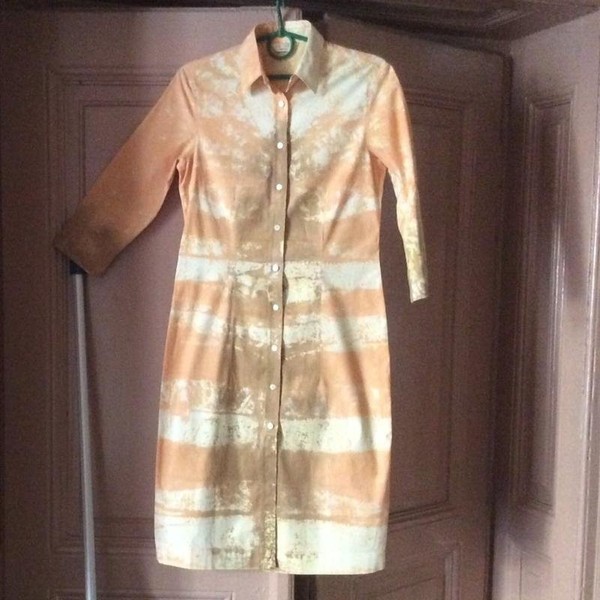 Women Caliban Dress Peach Cotton 36 / S / 44