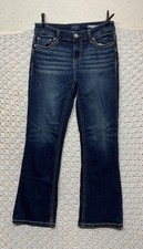 Daytrip Virgo Bootcut Jeans Womens Size 27S Blue Denim stretch Mid Rise