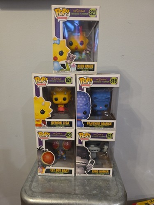 #ad #ad The Simpsons 2019 Treehouse of Horror Set of 5 Funko Pops $100.00