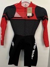 PEARL IZUMI LTD Race Suit Aero Speed Long Sleeve 2in1 Red Women Small NWT F11