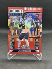 🔥 2024 PANINI CONTENDERS OPTIC CALEB WILLIAMS #68 RED PRIZM ROOKIE TICKET /199