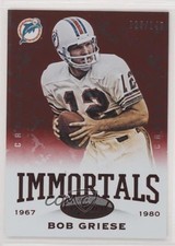 2014 Certified Hot Box Red Camo 25/149 Bob Griese #178 HOF 9o3