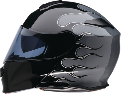 Z1R For Solaris 2.0 Modular Helmet - Flame - Black/Gray - 2XL 0100-2657