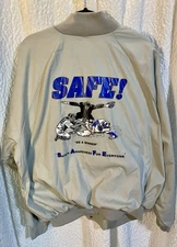 Vintage 80s Bomber Jacket XXL EUC Made In USA 🇺🇸 Safety Jacket Dad Grandpa