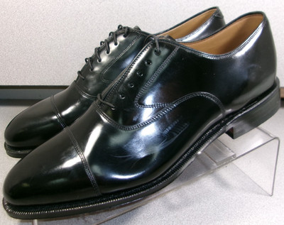 222981 MS50 MELTON MEN SHOE 9 D/B BLACK LEATHER LACE-UP BY JOHNSTON & MURPHY