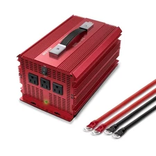 BESTEK 2000W Power Inverter 3 AC Outlets DC 12V to 110V AC Car Power Converte...