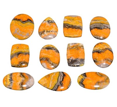 5 to 6 pcs Natural Bumble Bee Gemstone Wholesale Mix Shape Cabochons 150 Cts Lot