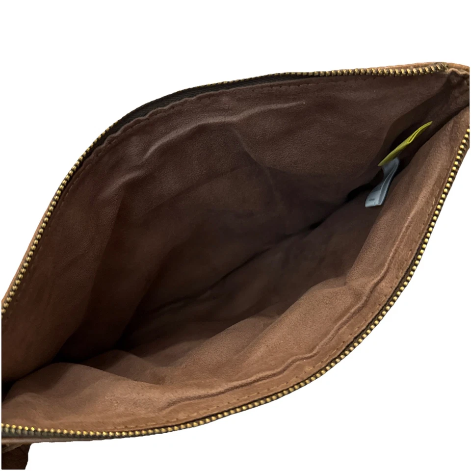 ROLLER RABBIT Precioso Bolso sin asas Boho tejido textil marrón Foto 4 de 4