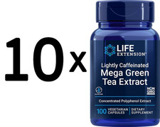 10 x Life Extension Lightly Caffeinated Mega Green Tea Extract (309,99 EUR/kg)