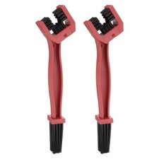 2Pcs Bicycle Chain Cleaning Tool Brush Bike Clean Brush Kit for Cleaning, Red