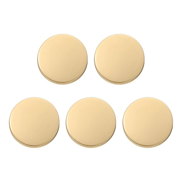 5 Stk. Runde KnöPfe 20Mm FüR Kleidung, Mattgold-image