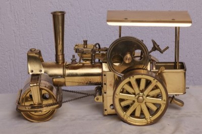 Wilesco D367 Old Smoky Dampfwalze Messing mit Original Brenner