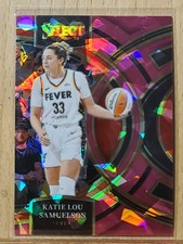 Katie Lou Samuelson #125 2024 Select WNBA Premier Pink Cracked Ice Prizm W0152A