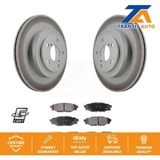 Coated Disc Brake Rotors And Semi-Metallic Pads Rear Kit For Subaru Legacy