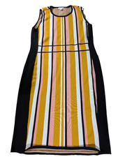 New York and Company Dress Womens XL Multicolor Striped Sleeveless Knit