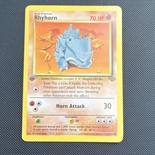 Rhyhorn [1st Edition] #61 Prices | Pokemon Jungle | Pokemon Cards