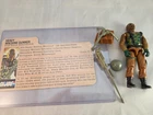 Gi Joe Hasbro 1984 Roadblock Figure File Card Vintage ARAH Complete