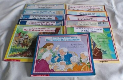 HUGE set of 11 If You Lived...series books: Colonial Times+